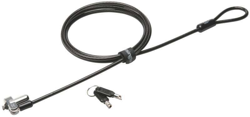 kensington n17 candado con llave para ordenadores portatiles dell cabezal resistente tecnologia hidden pin cable de acero al carbono plata
