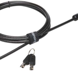 kensington candado con llave microsaver 20 cabezal resistente de 10mm tecnologia hidden pin tecnologia de bloqueo t bar cable de acero al carbono enganche superior plata