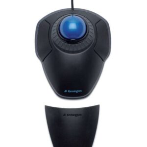 kensington trackball orbit con anillo de desplazamiento bola de 40mm personalizacion de botones precision optica reposamuñecas extraible negro