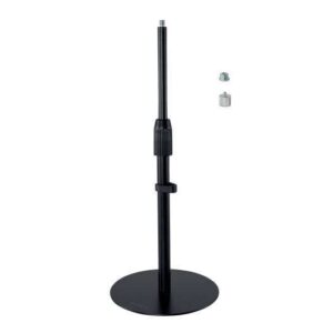 kensington a1010 soporte de sobremesa telescopico para microfonos de videoconferencia, camaras web y sistemas de iluminacion extensible de 305 a 483mm organizacion de cables base antideslizante configuracion profesional
