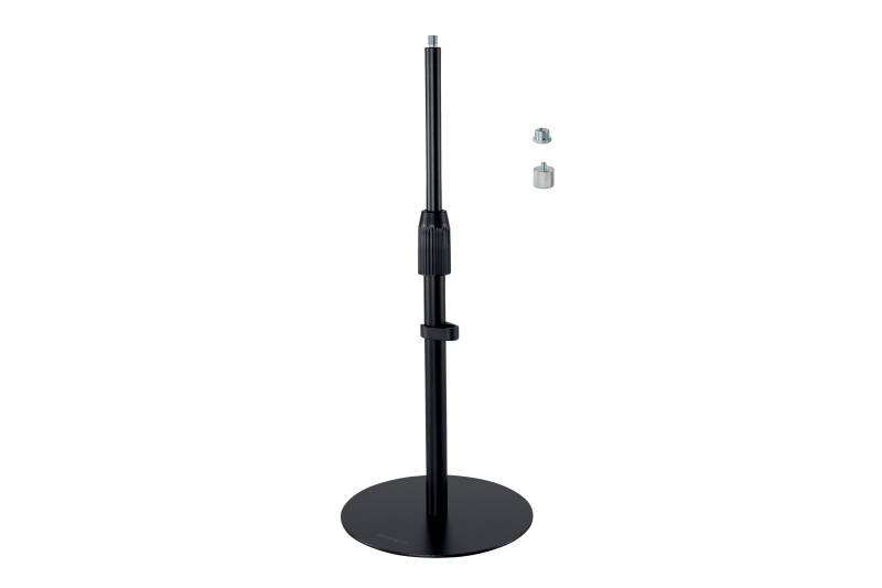 kensington a1010 soporte de sobremesa telescopico para microfonos de videoconferencia, camaras web y sistemas de iluminacion extensible de 305 a 483mm organizacion de cables base antideslizante configuracion profesional