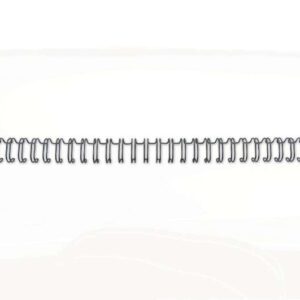 gbc wirebind pack de 100 alambres de encuadernacion 6mm para paso 3:1 redondo o cuadrado formato a4 para 34 orificios encuaderna hasta 55 hojas color negro