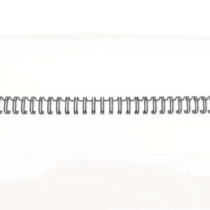 gbc wirebind pack de 100 alambres de encuadernacion 8mm para paso 3:1 redondo o cuadrado formato a4 para 34 orificios encuaderna hasta 70 hojas color negro