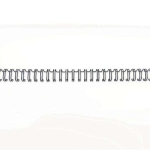 gbc wirebind pack de 100 alambres de encuadernacion 9.5mm para paso 3:1 redondo o cuadrado formato a4 para 34 orificios encuaderna hasta 70 hojas color negro