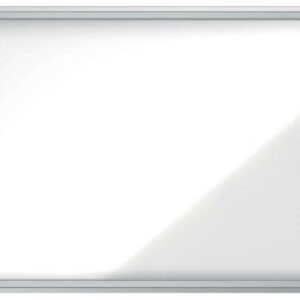 nobo vitrina exteriores 8 hojas a4 superficie blanca magnetica 692x972x45mm puerta seguridad cerradura marco aluminio resistente intemperie color blanco