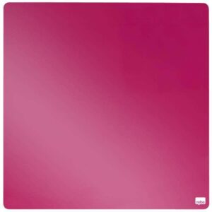 nobo tile mini pizarra magnetica 360x360mm sin marco almohadillas e imanes incluidos diseño creativo y colorido fucsia