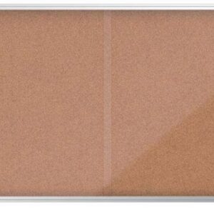 nobo premium plus vitrina de puerta corredera con fondo de corcho 27xa4 seguridad y elegancia natural