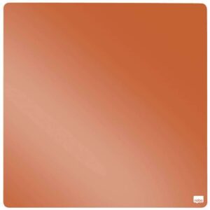 nobo tile mini pizarra magnetica 360x360mm sin marco variedad de colores almohadillas e imanes diseño creativo y colorido naranja