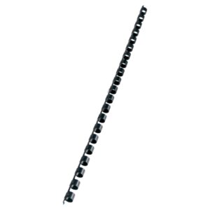 gbc combbind pack de 100 canutillos encuadernacion 8mm duradero y resistente color negro