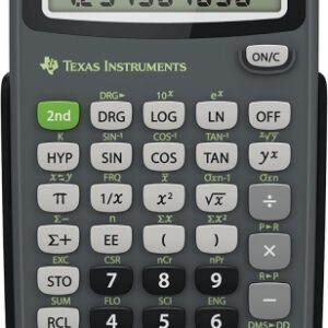 texas instruments ti 30xa calculadora cientifica pantalla 1 linea de 10 digitos fracciones, decimales grados, radianes grados, grados minutos segundos etc... color negro/gris