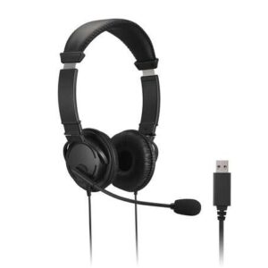 kensington auriculares con microfono usb diadema ajustable almohadillas acolchadas controles en cable cable de 1.80m color negro