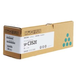 ricoh sp c352e cyan cartucho de toner original 407384/408216/sp c352e