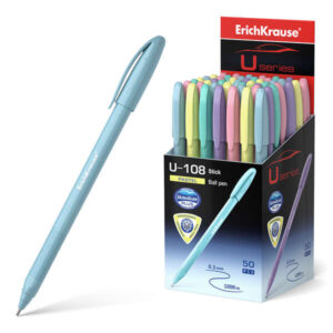 erichkrause boligrafo u 108 pastel stick 1.0 ultra glide technology tinta azul