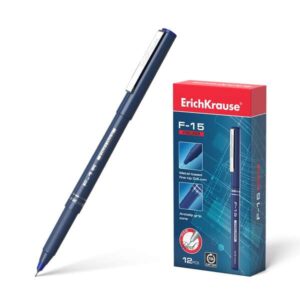 erichkrause f 15 rotulador punta fina trazo de 0.6mm clip metalico color azul