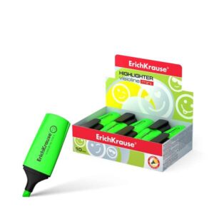 erichkrause visioline mini fluorescente punta biselada trazo 0.6 a 5.2mm color verde