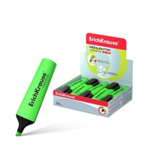 erichkrause visioline v 12 marcador fluorescente punta biselada tinta a base de agua color verde