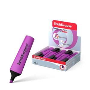 erichkrause visioline v 12 marcador fluorescente punta biselada tinta a base de agua color violeta
