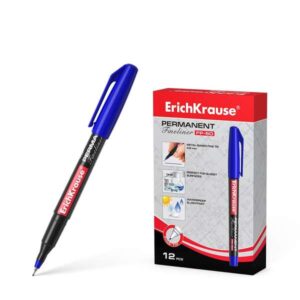 erichkrause marcador permanente fp 50 punta fina de 0.6mm resistente a la luz y al agua color azul