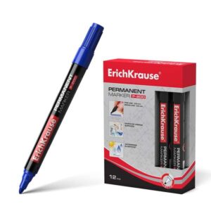 erichkrause marcador permanente p 200 punta en forma de bala resistente al agua y a los rayos uv color azul