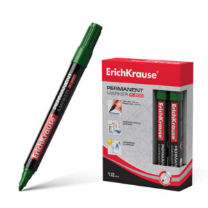 erichkrause marcador permanente p 200 punta en forma de bala resistente al agua y a los rayos uv color verde