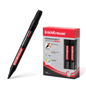 erichkrause marcador permanente p 300 punta biselada para escribir en multiples superficies color negro