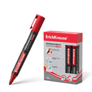 erichkrause marcador permanente p 400 punta en forma de bala resistente a multiples superficies color rojo