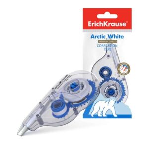 erichkrause arctic white cinta correctora 5mmx8m secado inmediato permite escritura sobre la correccion control de cinta color blanco