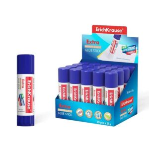 erichkrause pegamento en barra extra 15gr formula super fuerte consumo economico adhesion rapida y fiable facil de lavar con agua no toxico color blanco