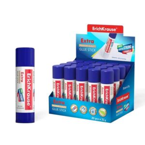 erichkrause pegamento en barra extra 21gr formula super fuerte consumo economico adhesion rapida y fiable facil de lavar con agua no toxico color blanco