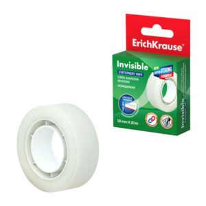 erichkrause cinta adhesiva invisible 18mmx20m color transparente