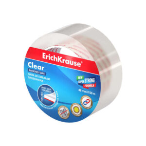 erichkrause clear precinto de embalaje 48mmx50m alta adherencia resistencia al desgarro transparente