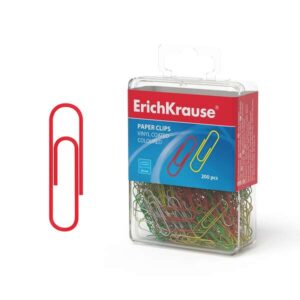erichkrause clips de colores con recubrimiento de plastico alambre de acero de alta calidad resistente a la corrosion colorido