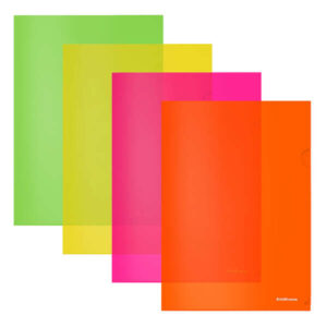 erichkrause dossiers uñero glossy neon a4 semitransparente colores surtidos