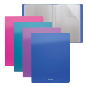 erichkrause carpetas con fundas matt vivid 20 fundas a4 colores surtidos