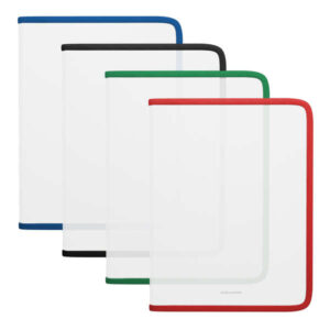erichkrause matt clear carpeta con cremallera a4+ material transparente para organizar y transportar documentos colores surtidos