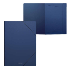 erichkrause matt classic carpeta solapas a4 fabricada en polipropileno color azul