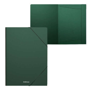 erichkrause matt classic carpeta solapas a4 fabricada en polipropileno color verde