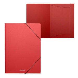 erichkrause matt classic carpeta solapas a4 fabricada en polipropileno color rojo