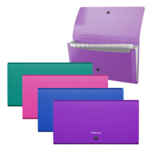 erichkrause clasificadores matt vivid 12 fundas tamaño cheque colores surtidos
