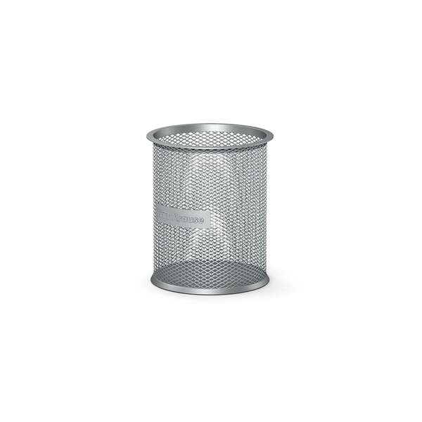 erichkrause compass classic portalapices redondo 90х100mm base redonda de acero inoxidable diseño moderno y elegante color plata