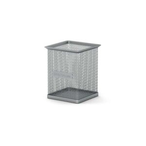 erichkrause compass classic portalapices cuadrado 80×80×95mm acero inoxidable calado color plata