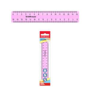 erichkrause regla pastel 15cm rosa bolsa de polietileno