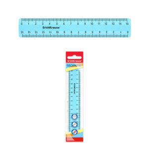 erichkrause pastel regla 15cm perfecta para uso escolar o de oficina color azul pastel