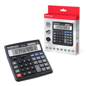 erichkrause dc 412 calculadora de sobremesa pantalla lcd de 12 digitos memoria doble funciones de calculo avanzadas color negro