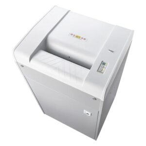 dahle 419 volume pro destructora de papel manual corte en particulas p 4 destruye hasta 32 hojas a la vez destruye papel, tarjetas, cd`s papelera de 190l color blanco