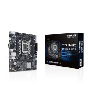 asus prime h510m k r2.0 placa base intel 1200 2x ddr4 hdmi, pcie 3.0, 4x sata iii, usb 3.2, microatx