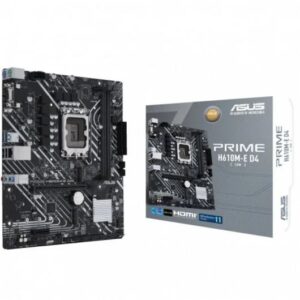 asus prime h610m e d4 csm placa base intel1700 2x ddr4 hdmi, m.2, pcie3.0, 4x sata iii, usb 3.2, microatx