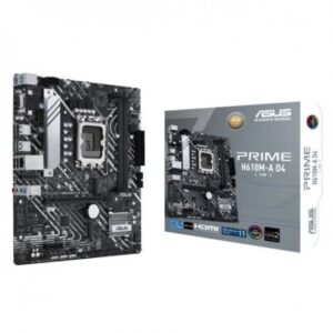 asus prime h610m a d4 csm placa base intel1700 2x ddr4 hdmi, m.2, pcie3.0, 4x sata iii, usb 3.2, microatx
