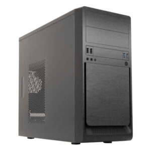 unykach uk6023 u3 caja torre microatx fuente de alimentacion 500w incluida tamaño disco soportado 3.5", 2.5" usb a 3.2/2.0 y audio