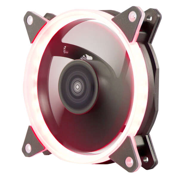 unykach candy 20 red ventilador 120mm con iluminacion roja velocidad max. 1400rpm color negro
